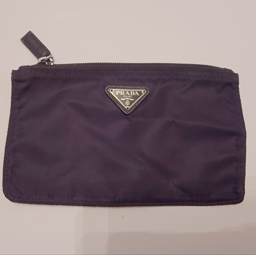 Prada Purple Zip Pouch. UNISEX